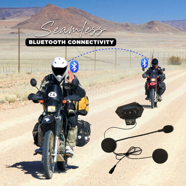 Motorcycle Helmet Wireless Dual Earphone On-Ear Helmet Bluetooth Calling And Music With Mic (MHWB)