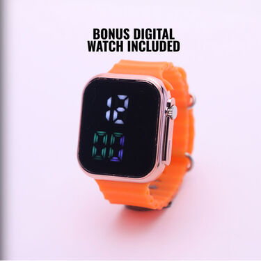 Day & Night HD Vision Glasses With Stylish Digital Watch (NVGW3)