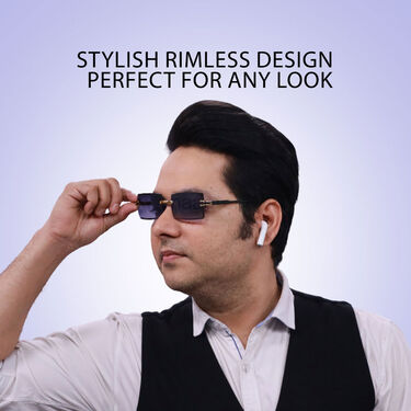 Stylish Rimless Sunglasses Buy1 Get1 Free  (2RSG)