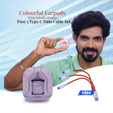 Ultrapro Earpods With Free 3 Type C Data Cable (TWS71)