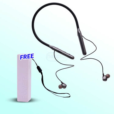 Bluetooth Neckband With Free Emergency Power Bank (PB23)