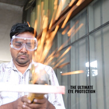 Unbreakable Transparent Safety Goggles With Adjustable Strap - Buy 1 Get 1 FREE (2SG)