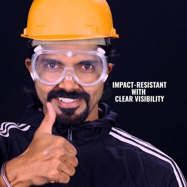 Unbreakable Transparent Safety Goggles With Adjustable Strap - Buy 1 Get 1 FREE (2SG)