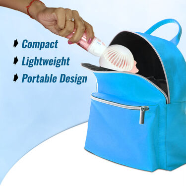 Rechargeable Handheld Personal Fan With Air Cooling Effect For Women & Kids (EF23)