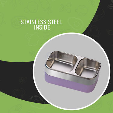 2 Layer Airtight & Leakproof Steel Insulated Lunch Box (2LILB1)