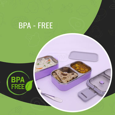 2 Layer Airtight & Leakproof Steel Insulated Lunch Box (2LILB1)