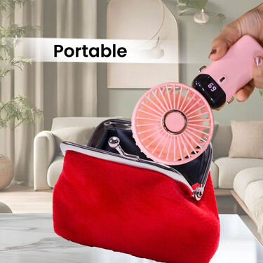 Cool Cool Portable USB Fan With Fragrance Filter & Mobile Stand (EF26)