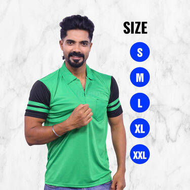 Pack Of 5 Designer Collar T-Shirts (5PT19)