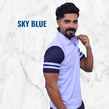 Pack Of 5 Designer Collar T-Shirts (5PT19)