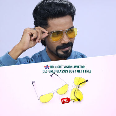 HD Night Vision Aviator Designed Glasses Buy 1 Get 1 Free (2NVG)