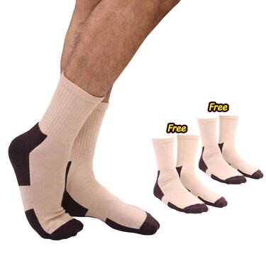 Heel & Toe Soft & Extra Padded Socks Buy 1 Get 2 Pair Free (HPCS01)