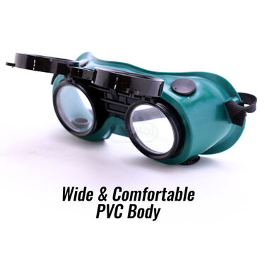 Flip-Up Eye Safety Goggles + Anti Cut Safety Gloves (HA18)