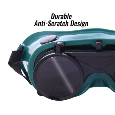 Flip-Up Eye Safety Goggles + Anti Cut Safety Gloves (HA18)