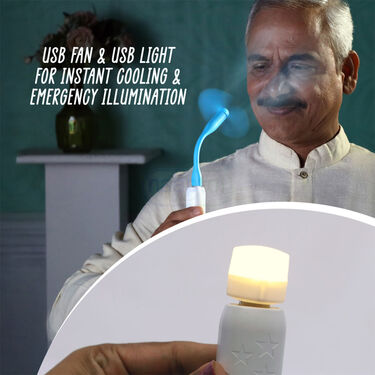 Emergency Pocket Power Bank With Free USB Fan & USB Light (PB24)