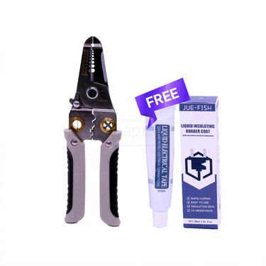 6-in-1 Wire Stripper And Cutter Tool With Free Liquid Insulating Coat  (HA19)