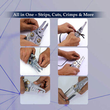 6-in-1 Wire Stripper And Cutter Tool With Free Liquid Insulating Coat  (HA19)