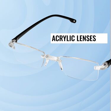 Rimless Adaptive Power Mobile Protection Reading Glasses Buy 1 Get 1 FREE (MPORG3)