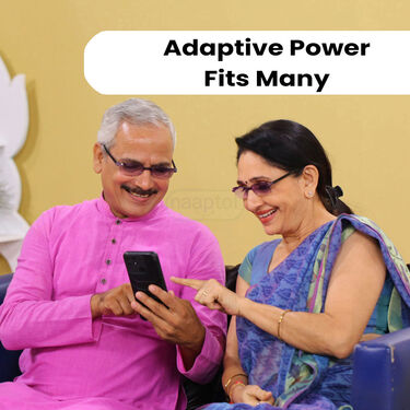 Rimless Folding Adaptive Power Mobile Protection Reading Glasses B1 G2 Free (3FORG10)