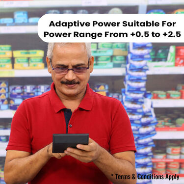 Rimless Folding Adaptive Power Mobile Protection Reading Glasses B1 G2 Free (3FORG10)