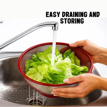 Apple Shape Fruit Basket With Net Cover (1FB1)