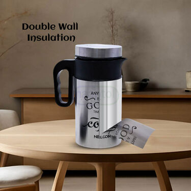 Steel Insulated Hot Flask (1200ml) + 4 Steel Cups (1IF4C2)