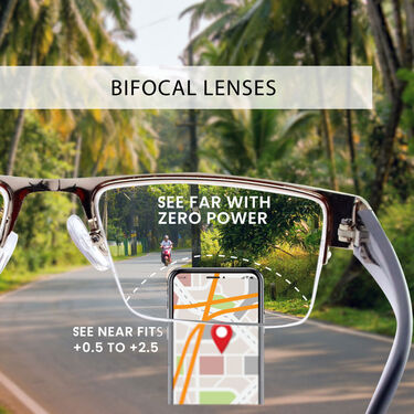 Daily Use Bifocal Adaptive Power Reading Glasses B1 G1 Free (2BORG)