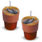 Leather Grip Coffee Tumbler With Glass Straw - Buy 1 Get 1 Free (2GCT1)