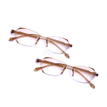Rimless Colored Adaptive Power Reading Glasses B1 G1 (2CRG1)