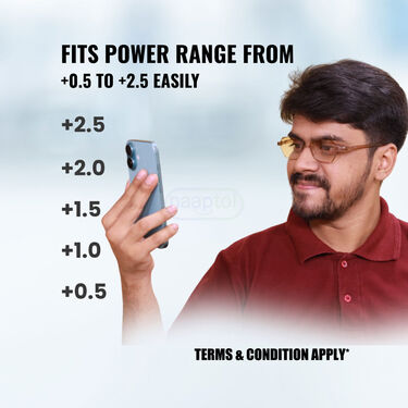 Rimless Colored Adaptive Power Reading Glasses B1 G1 (2CRG1)