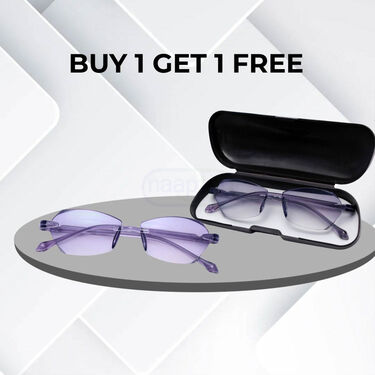 Rimless Adaptive Power Reading Glasses B1 G1 (2RG8)