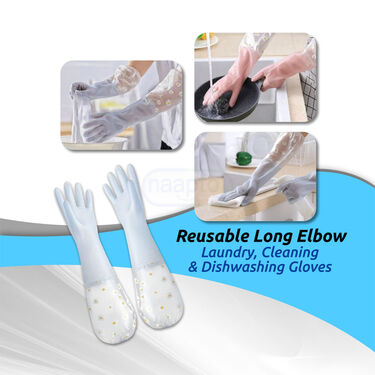 Reusable Long Elbow Cleaning Gloves