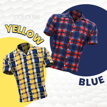 Designer Half Sleeves Slim Fit Printed Shirts (2PS4)