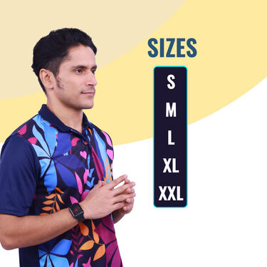 Pack of 2 Printed CollarT-shirts With Free Digital Watch (2PTW1)