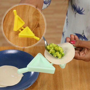 3 in 1 Puri Kachori & Gujiya Maker + Free 6 Sweet & Snack Maker (PKG6)