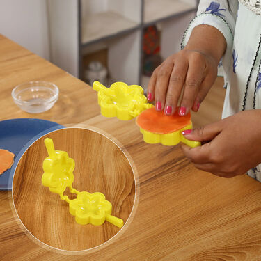 3 in 1 Puri Kachori & Gujiya Maker + Free 6 Sweet & Snack Maker (PKG6)