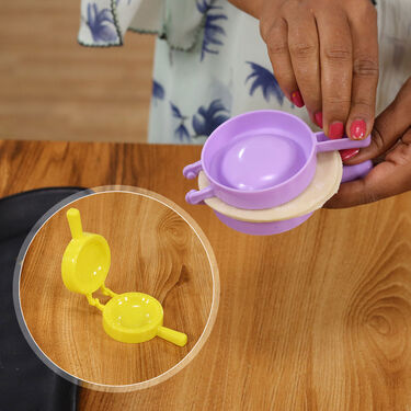 3 in 1 Puri Kachori & Gujiya Maker + Free 6 Sweet & Snack Maker (PKG6)