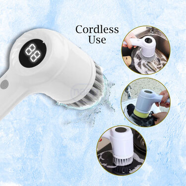 3 in 1 Cleaning Brush With Display