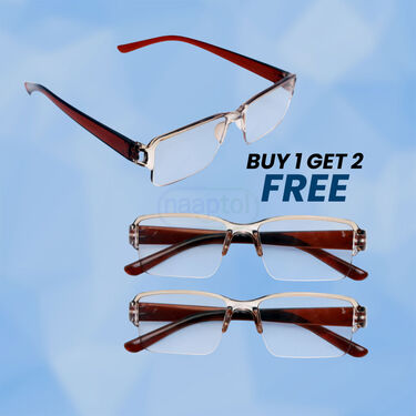 Bifocal Colored Adaptive Power Reading Glasses B1 G2 Free (3BCORG3)