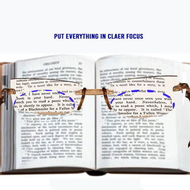 Rimless Bifocal Colored Daily Use Reading Glasses Buy 1 Get 2 (3BRG28)