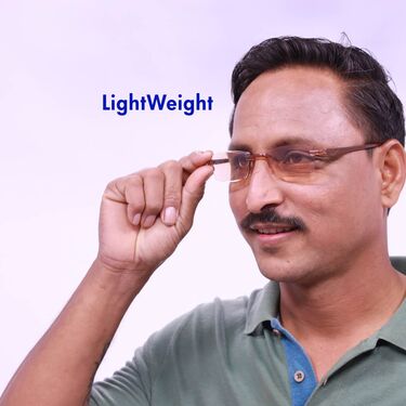 Rimless Colored Adaptive Power Reading Glasses B1 G2 Free (3CRG)