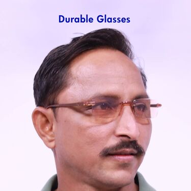 Rimless Colored Adaptive Power Reading Glasses B1 G2 Free (3CRG)