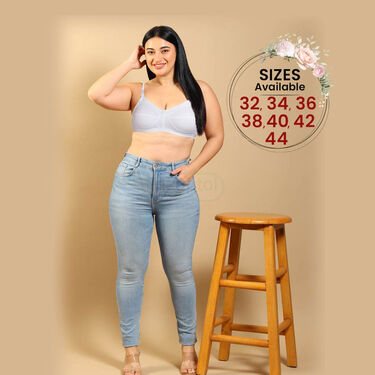 Pack Of 3 Full Coverage Daily Wear Bust Support Bra - Plus Size Only (3FCB1)