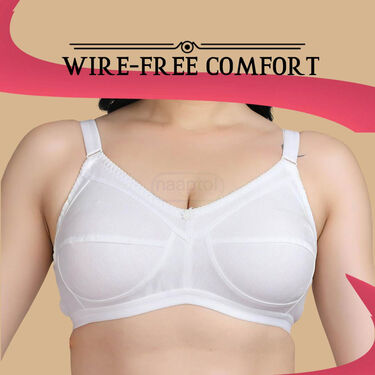 Pack Of 3 Full Coverage Daily Wear Bust Support Bra - Plus Size Only (3FCB1)