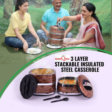 3 Layer Stackable Insulated Steel Casserole (3LSC1)