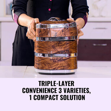 3 Layer Stackable Insulated Steel Casserole (3LSC1)