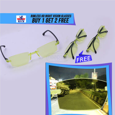 Rimless HD Night Vision Glasses B1 G2 Free (3NVG)