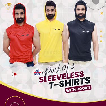 Pack Of 3 Sleeveless T-Shirts For Men (3ST1)