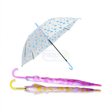 Buy 1 Get 2 Transparent Multi Colour Umbrellas (3U2)