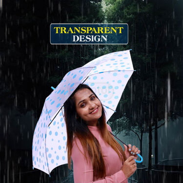 Buy 1 Get 2 Transparent Multi Colour Umbrellas (3U2)