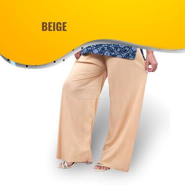 Daily Wear Comfort Free-Size Palazzos Pack of 3 (3WP)